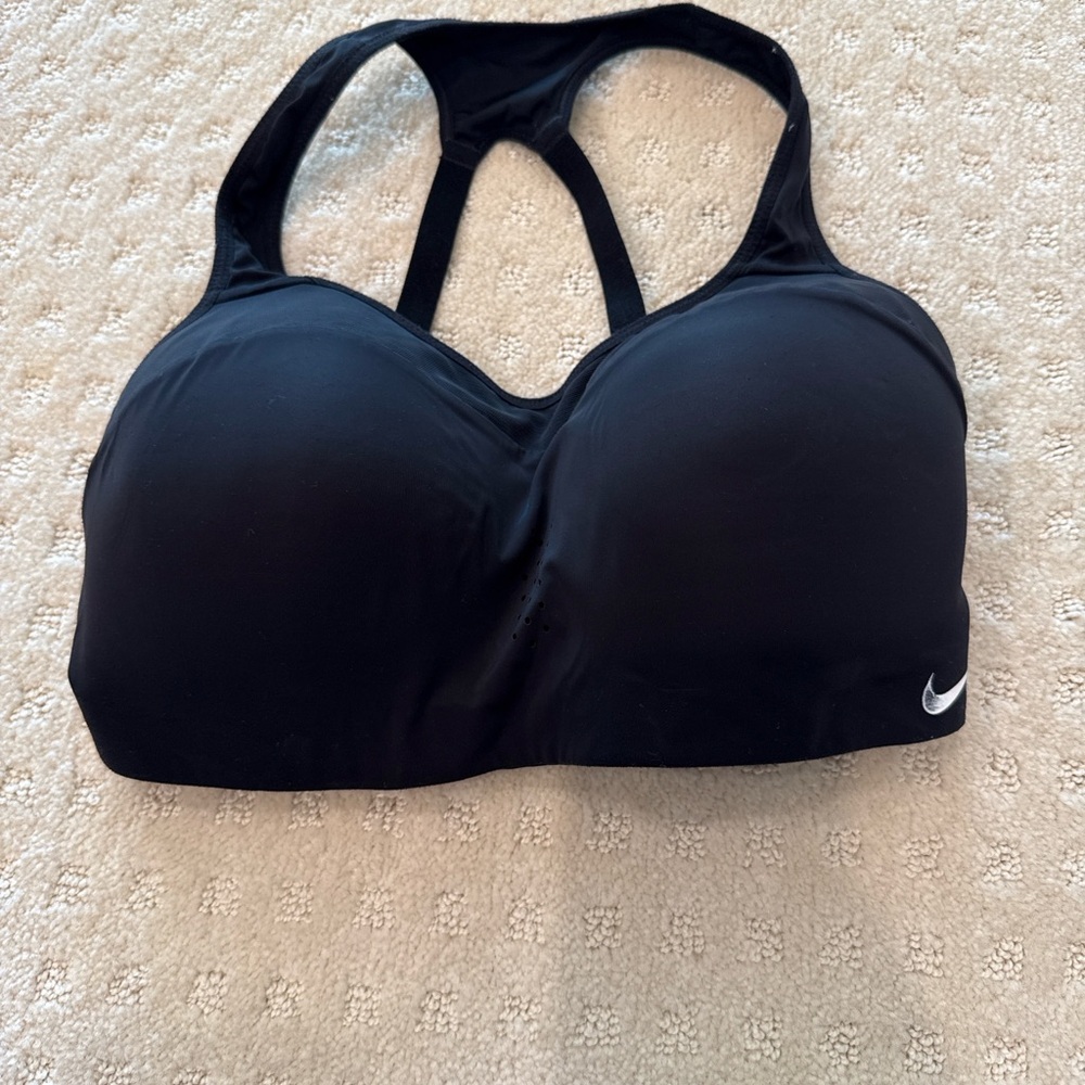 Nike Black Racerback Sports Bra High Support Padded Dri-FIT Size Small (D-E Cup) - Picture 2 of 4